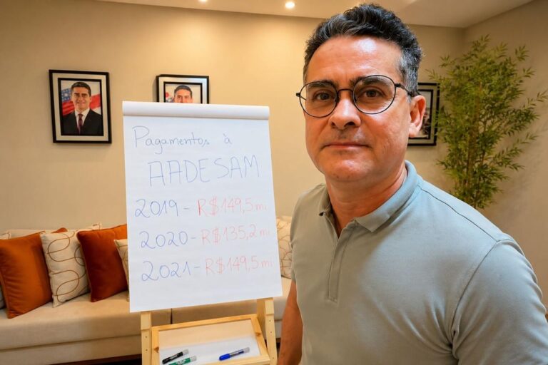 David cita caso das “folhas secretas” do Rio e cobra lista de contratados da AADESAM após repasses de R$ 1,7 bilhão